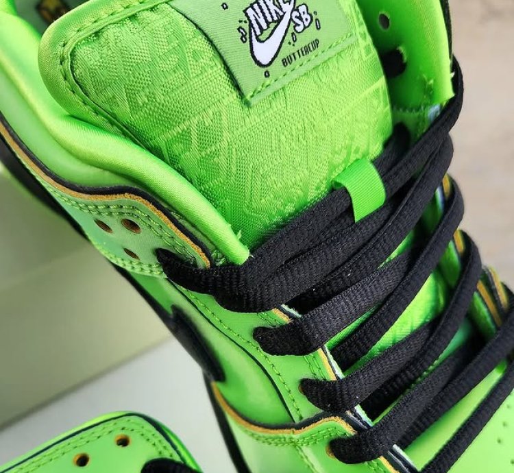 Nike Sb Dunk Low The Powerpuff Girls Green Buttercup