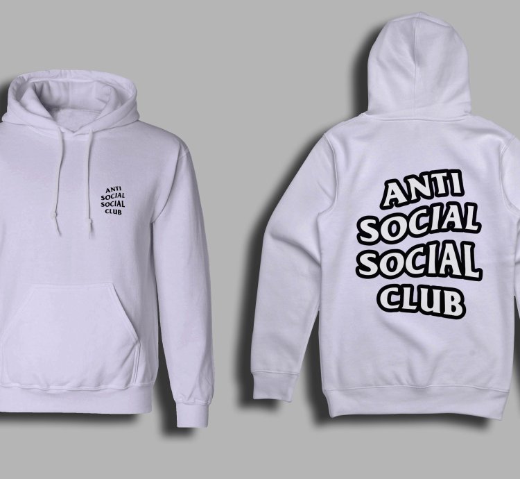 Anti Social Social Club Classic Logo White Hoodie