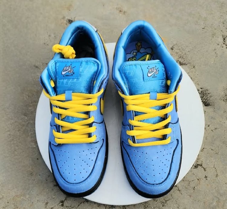 Nike Sb Dunk Low The Powerpuff Girls Blue Bubbles