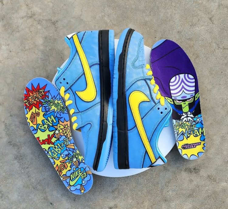 Nike Sb Dunk Low The Powerpuff Girls Blue Bubbles