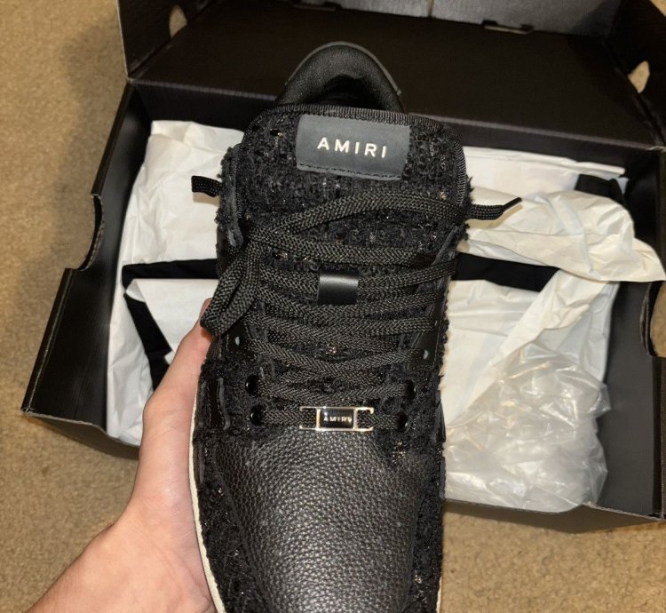Amiri Skel-top Metallic Boucle Low