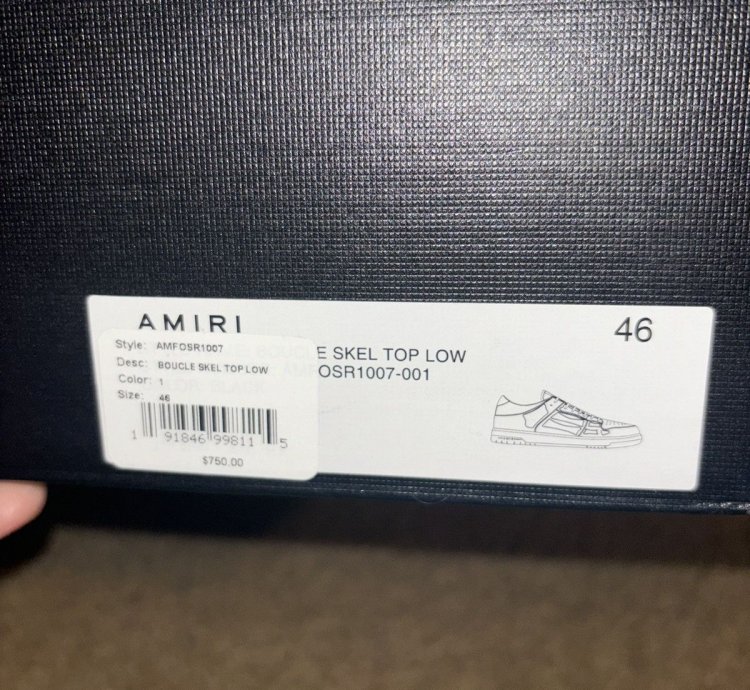 Amiri Skel-top Metallic Boucle Low