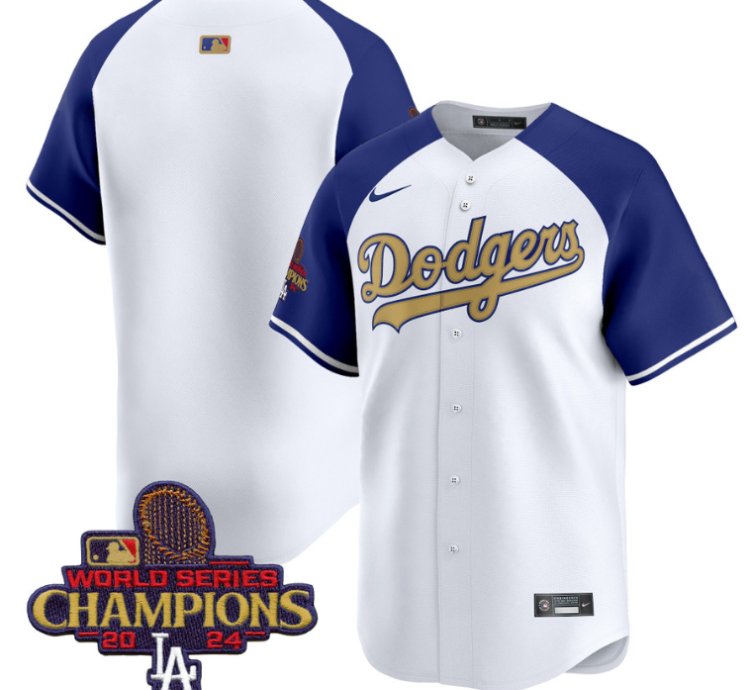 Team Jersey No Name Dodgers 2025 Gold Vapor Premier Limited Stitched Alternate