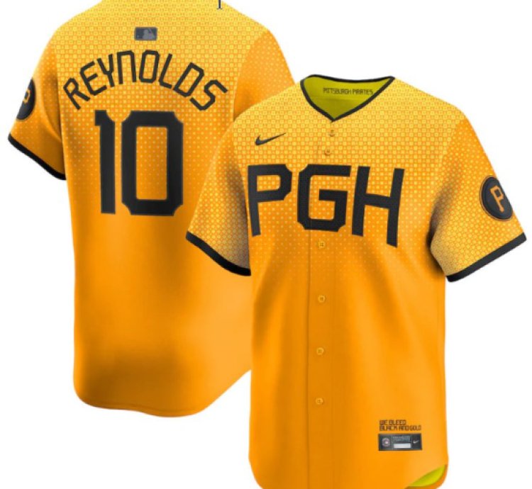 Bryan Reynolds Pittsburgh Pirates Gold City Connect Vapor Limited Jersey