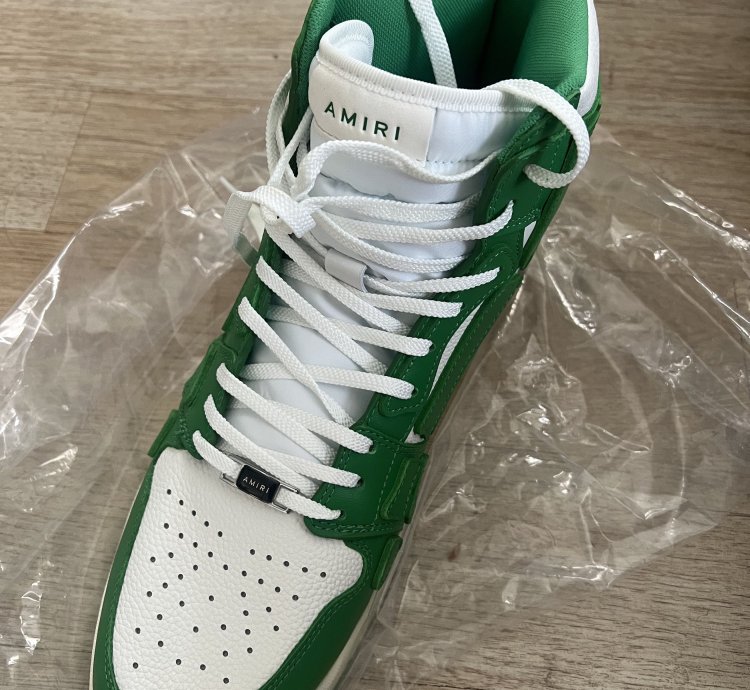 Amiri Skeleton Hi-top Green White