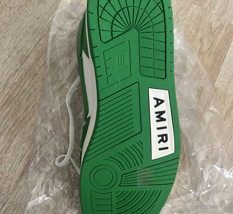 Amiri Skeleton Hi-top Green White