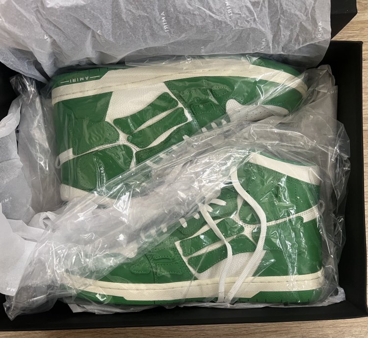 Amiri Skeleton Hi-top Green White