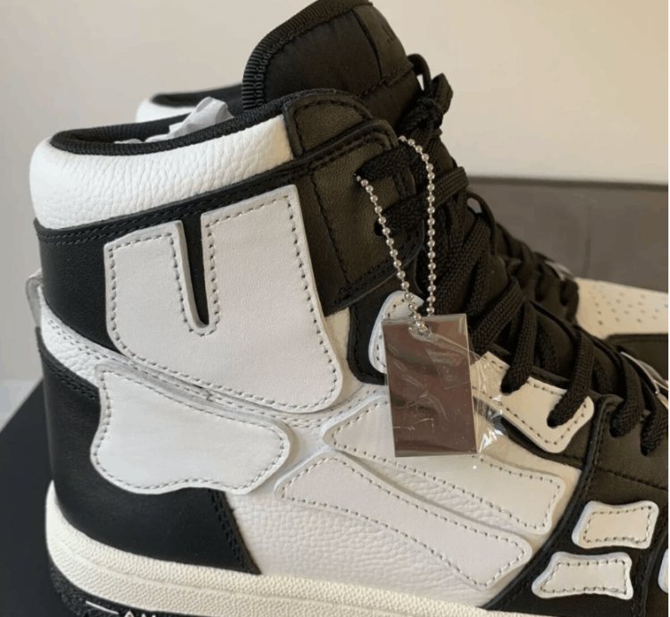 Amiri Skeleton High Top Black Skel Leather Hi Sneaker