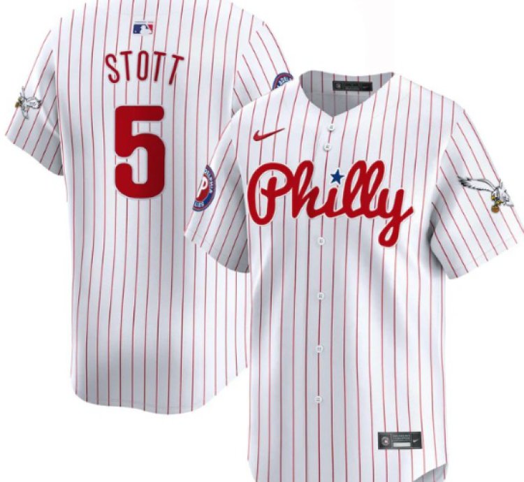 Bryson Stott Jersey 5 Phillies And Eagles Vapor Premier Limited Stitched Pinstripe