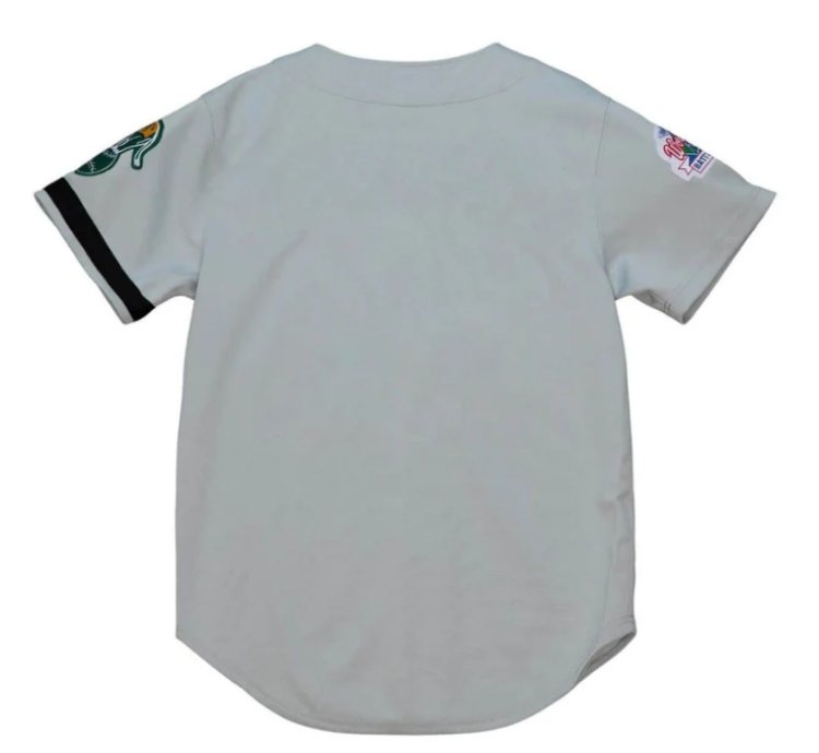 1989 World Series Oakland As Gray Jersey - All Stitched