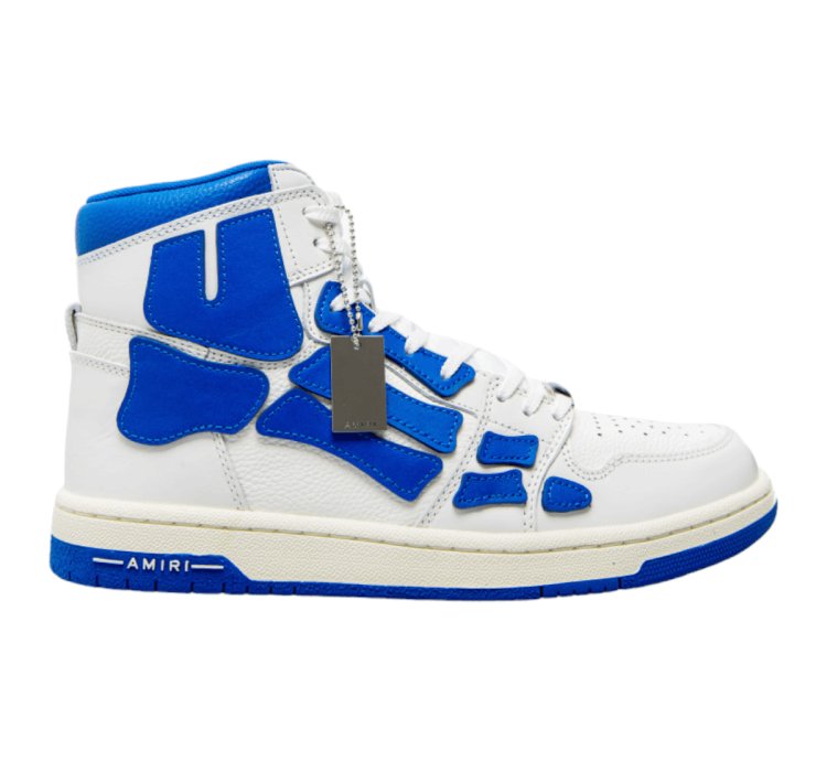 Amiri Skeleton High-top Sneakers White Blue