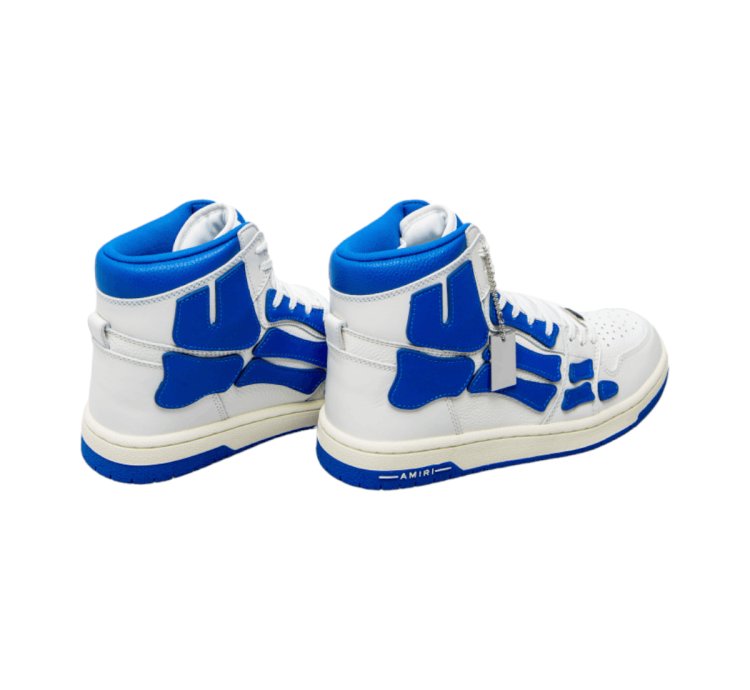 Amiri Skeleton High-top Sneakers White Blue