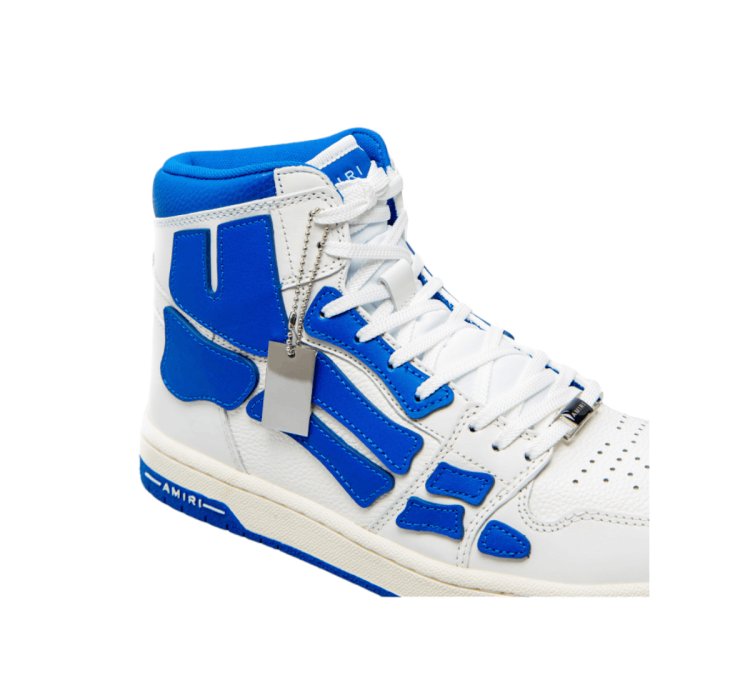 Amiri Skeleton High-top Sneakers White Blue