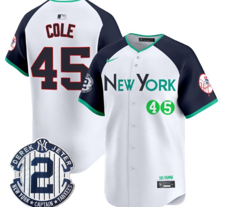 Gerrit Cole Jersey 45 New York Yankees City Connect Vapor Premier Limited Stitched Alternate