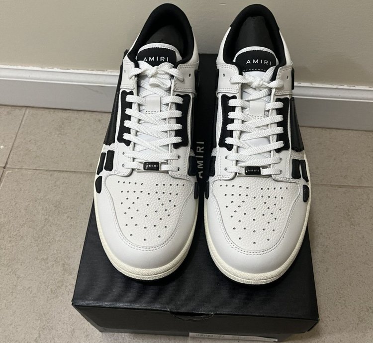 Amiri Skeleton Low Top Sneakers Sz 4310us