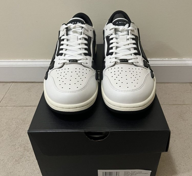 Amiri Skeleton Low Top Sneakers Sz 4310us