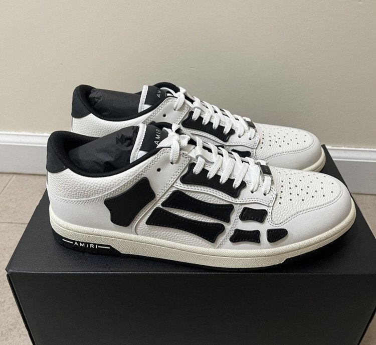 Amiri Skeleton Low Top Sneakers Sz 4310us