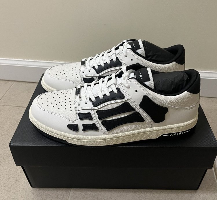 Amiri Skeleton Low Top Sneakers Sz 4310us