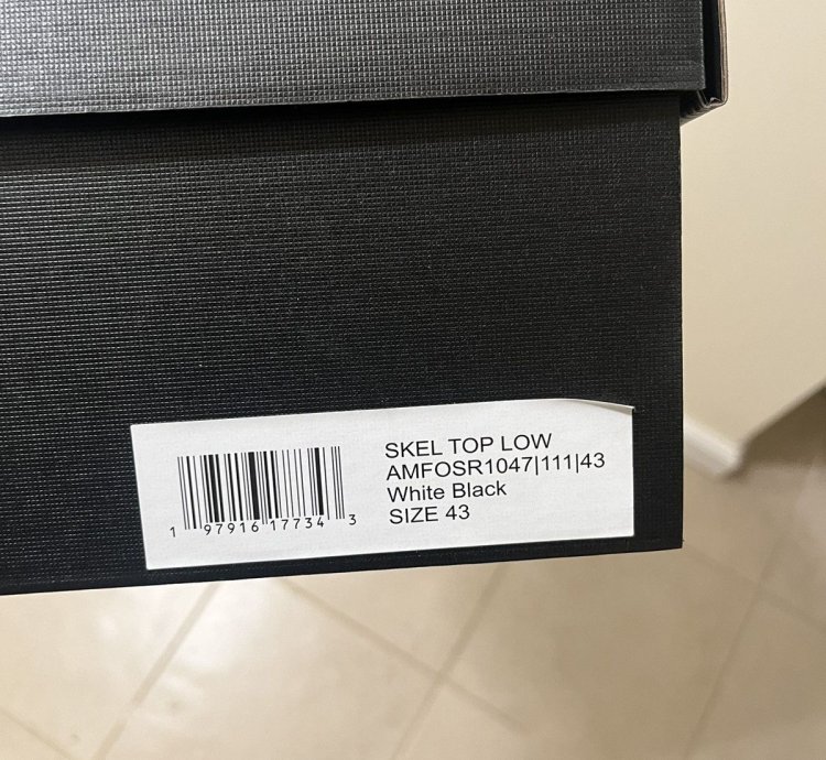 Amiri Skeleton Low Top Sneakers Sz 4310us
