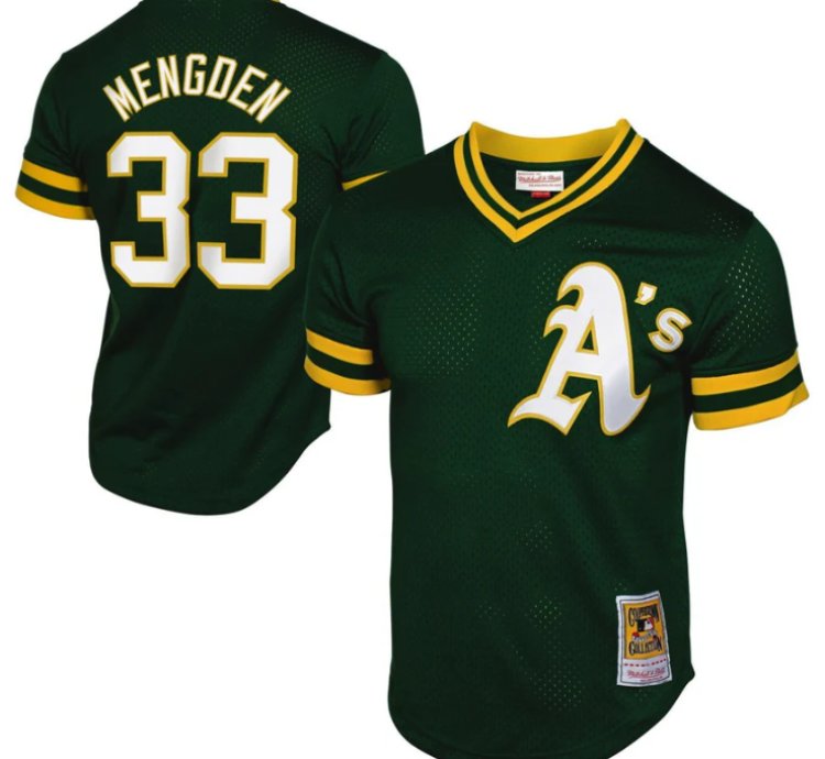 Daniel Mengden 33 Oakland Athletics Dark Green Jersey - All Stitched
