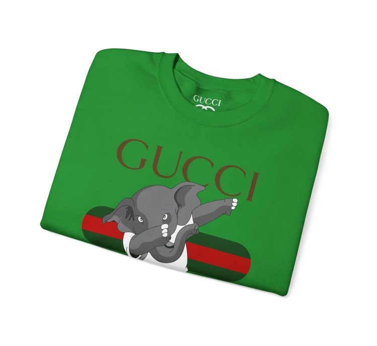 Gucci Elephant Green Sweatshirt - Size Usa