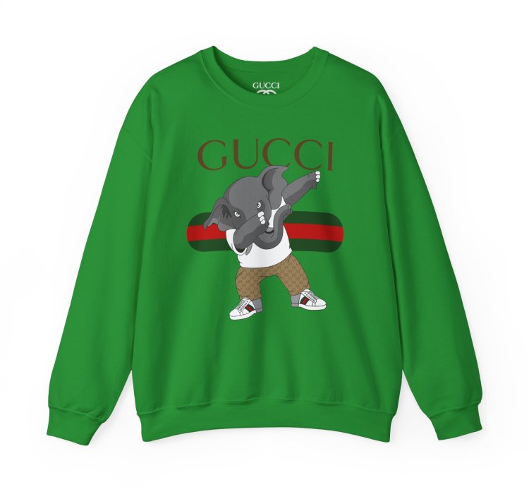 Gucci Elephant Green Sweatshirt - Size Usa
