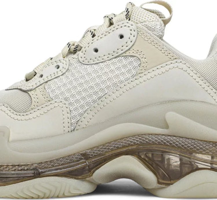 Balenciaga Triple S Clear Sole Crystal-off White Cream
