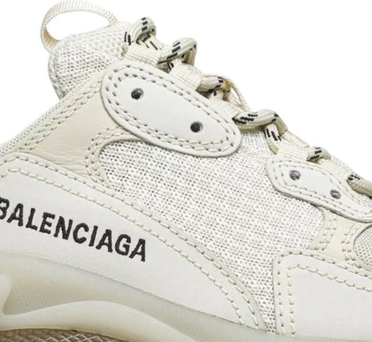Balenciaga Triple S Clear Sole Crystal-off White Cream