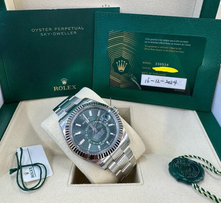 Rolex Sky-dweller 336934 Mint Green 2024 Oyster Stickers