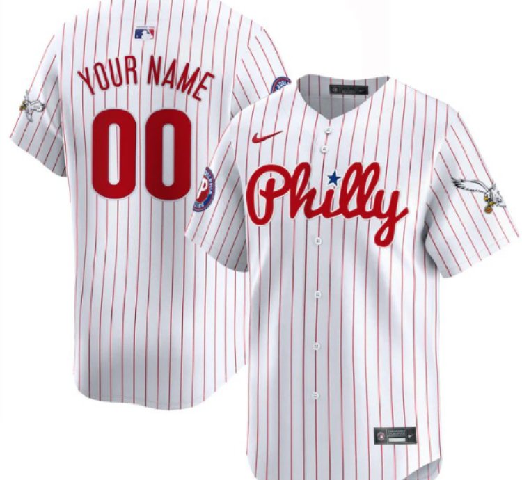 Custom Phillies And Eagles Jersey Name Number Vapor Premier Limited Stitched Pinstripe