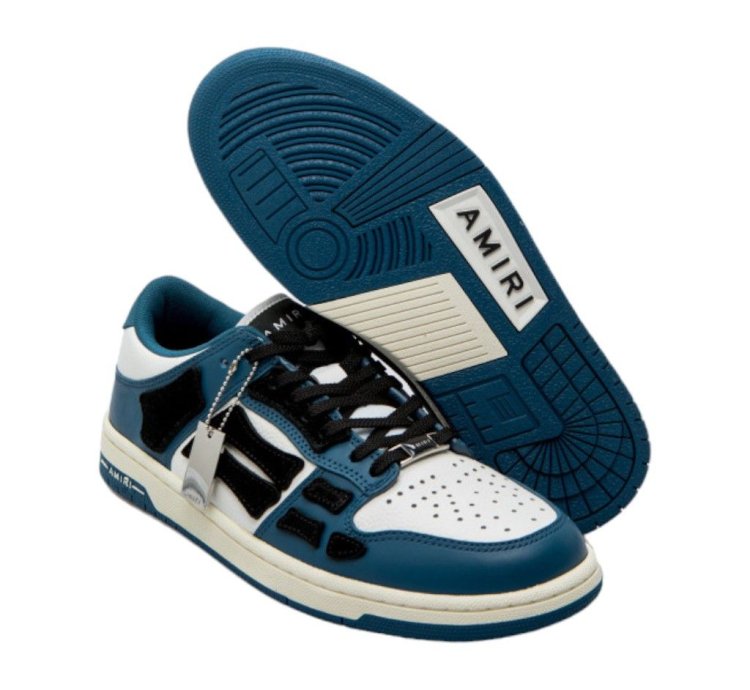 Amiri Skeleton Low-top Sneakers Blue