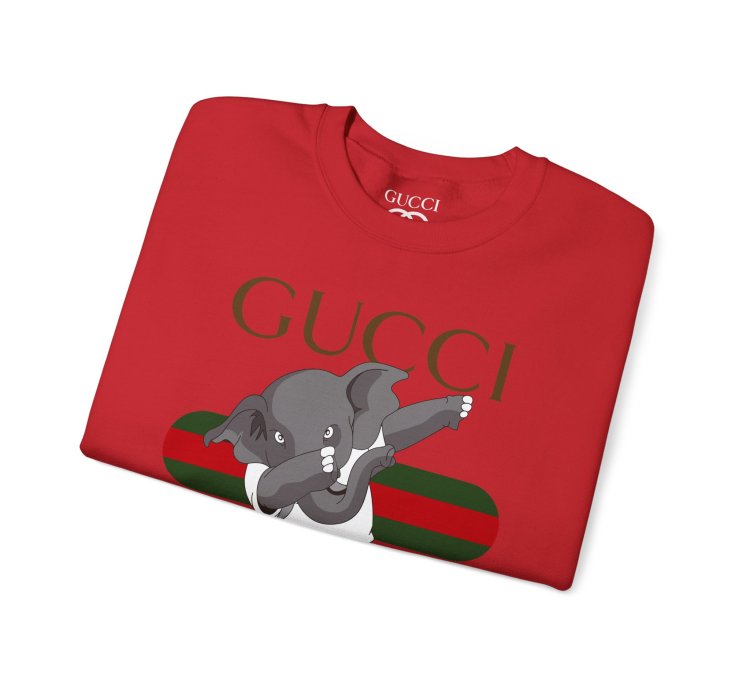 Gucci Elephant Red Sweatshirt - Size Usa