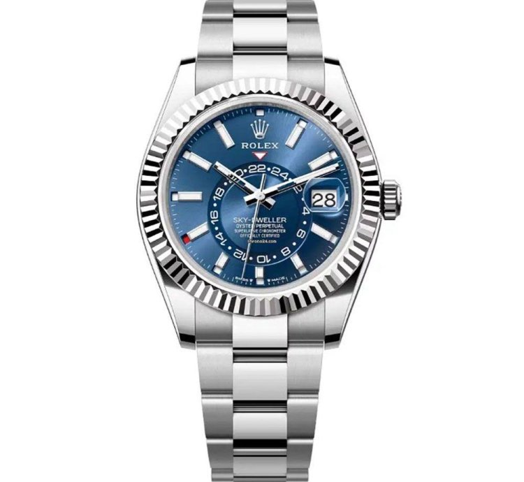 Rolex Sky-dweller 336934 Stainless Steel Blue Index Dial 42 Mm
