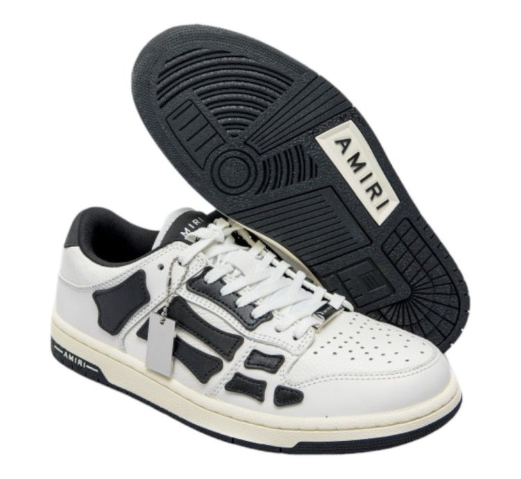 Amiri Skeleton Low-top Sneakers White Black