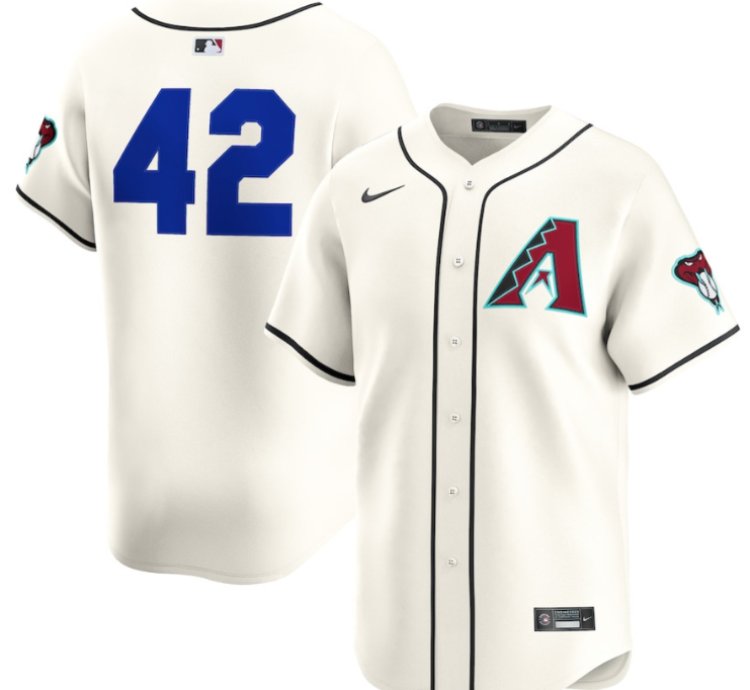 Arizona Diamondbacks Home 2025 Jackie Robinson Day Limited Men Jersey - Cream