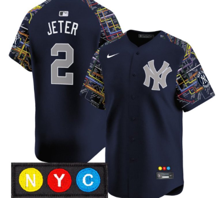 Derek Jeter Jersey 2 New York Yankees Subway Style Vapor Premier Limited Stitched