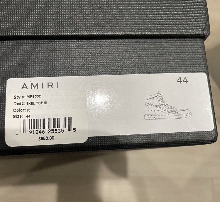 Amiri Skeleton Panelled High Top