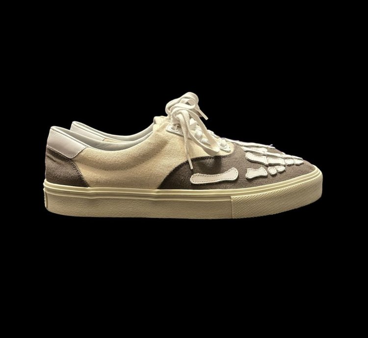 Amiri Skeleton Slate Grey Natural White