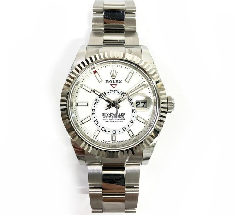 Rolex Sky-dweller 336934-0003 42mm Stainless Steel With White Dial Watch 2024