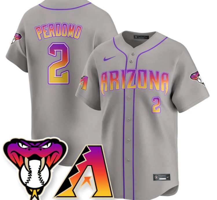 Geraldo Perdomo Jersey 2 Arizona Diamondbacks 2025 City Connect Concept Stitched Gray