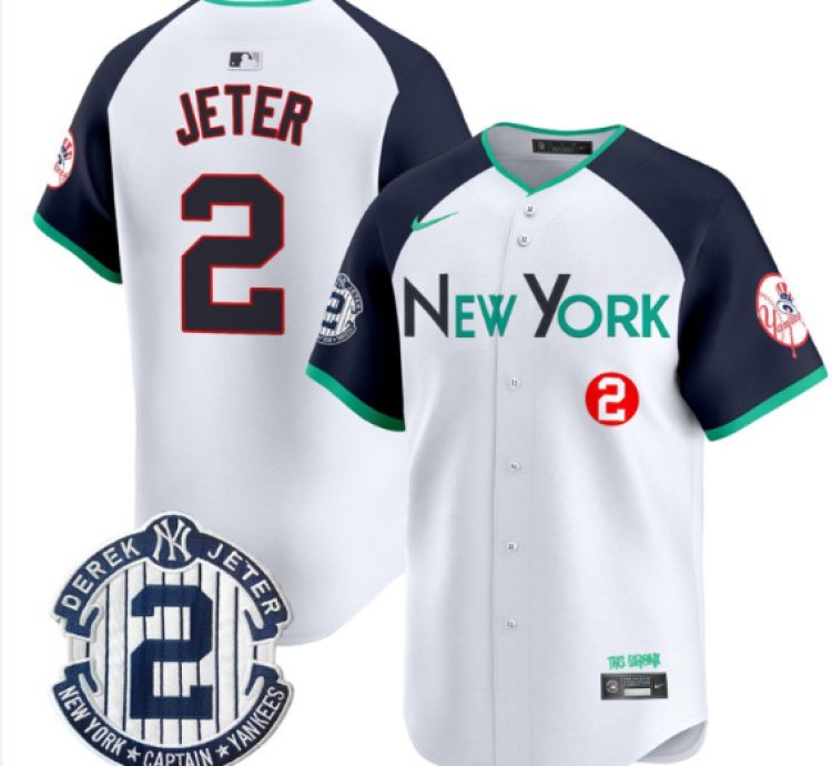 Derek Jeter Jersey 2 New York Yankees City Connect Vapor Premier Limited Stitched Alternate