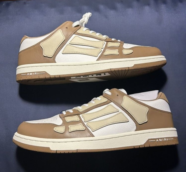 Amiri Skeleton Sneakers Tan