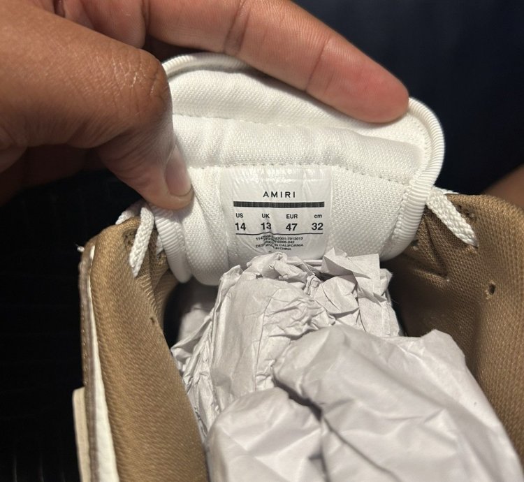Amiri Skeleton Sneakers Tan
