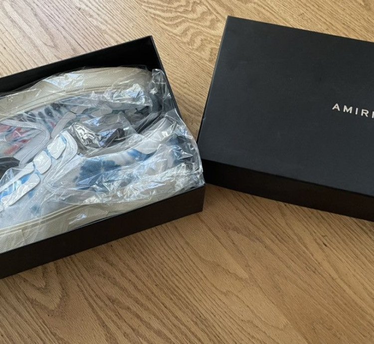 Amiri Skeleton Toe Tie-dye Slip On