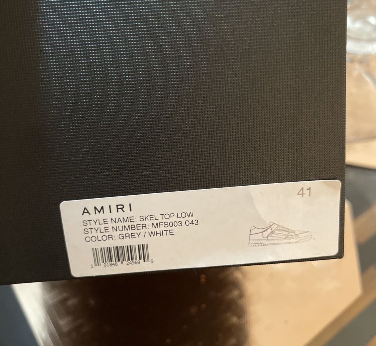 Amiri Skeleton Top Low