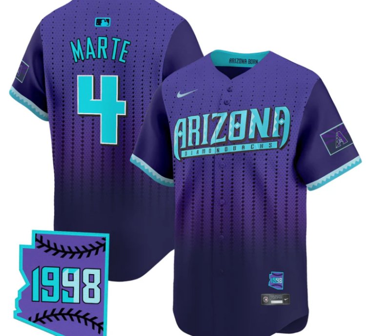 Ketel Marte Jersey 4 Arizona Diamondbacks 2025 City Connect Vapor Premier Limited Stitched