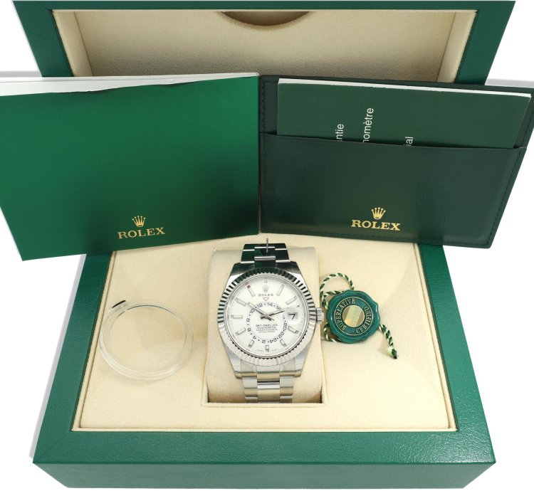 Rolex Sky-dweller 42 New Full Stickers 326934 11 2017 Box Papers Warranty