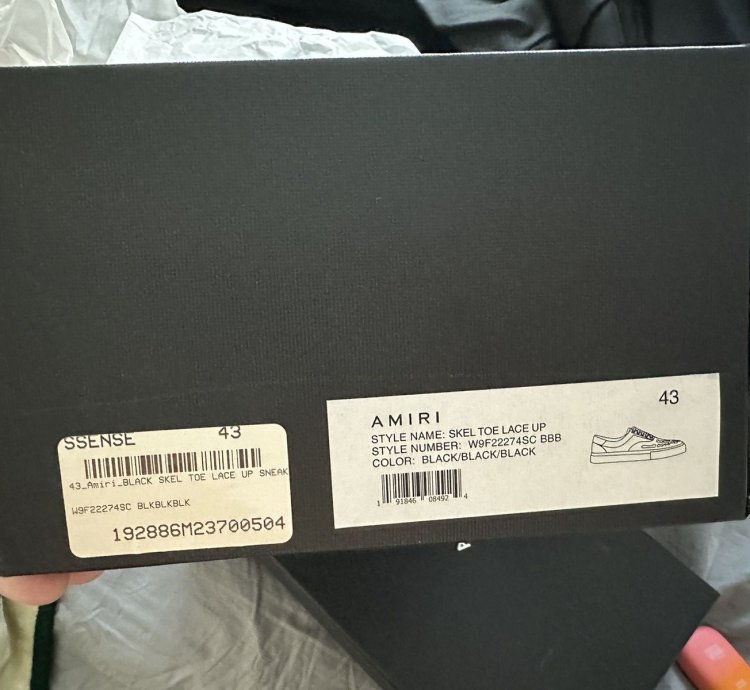 Amiri Skeltoe Black
