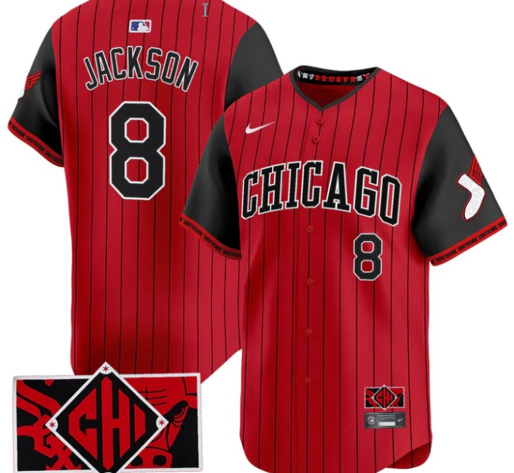 Bo Jackson Jersey 8 Chicago White Sox 2025 City Connect Limited Red Black