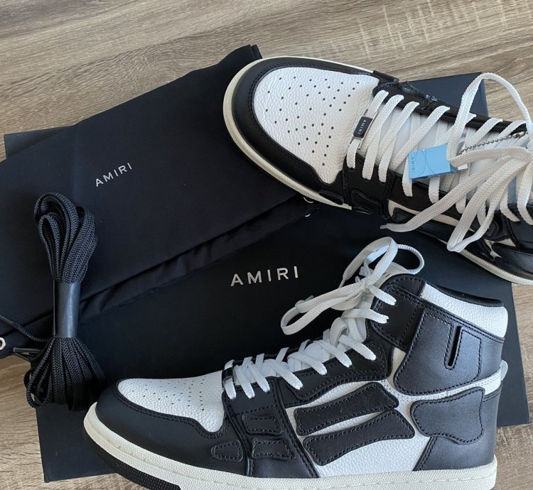 Amiri Skeltop High Leather Sneakers